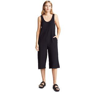 Tavik + Swimwear Bryony Cotton Gauze Jumpsuit Black Size M‎